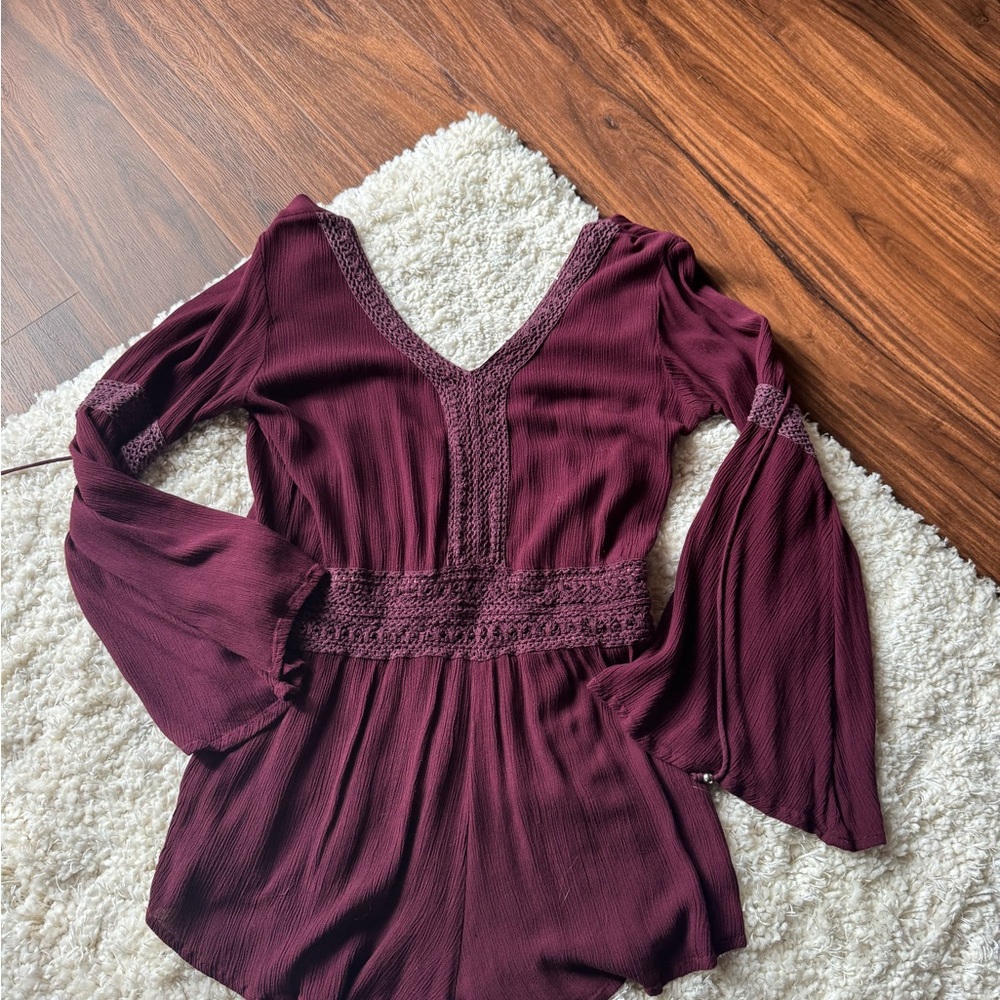 Chic Burgundy Women's Jumpsuit